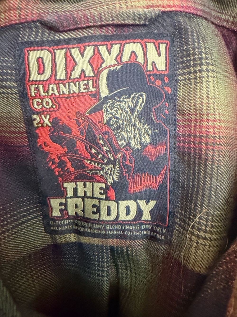 DIXXON "The Freddy" Red Plaid Men's Flannel Shirt